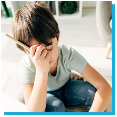 Child receiving PrTMS® autism therapy