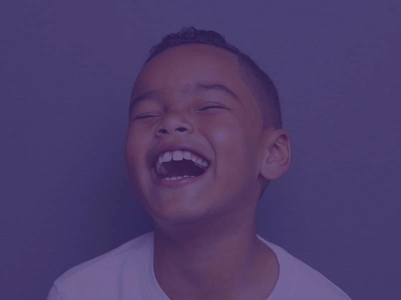 Child benefiting from PrTMS autism therapy